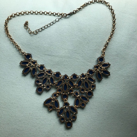 Blue Statement Necklace - Picture 3 of 4